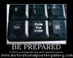 Be Prepared Motivational Poster