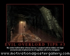 Evil Overlord Tips #3 Motivational Poster