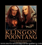Klingon Poontant Motivational Poster