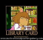 Library Card Motivational Poster