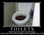 Toilets Motivational Poster